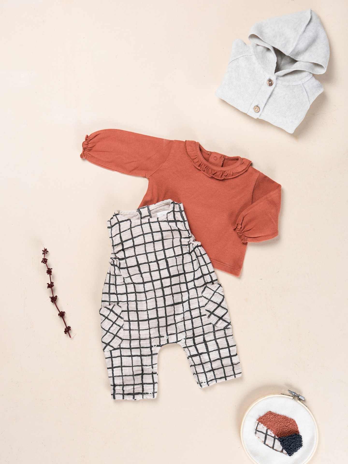 Cotton fabric jumpsuit