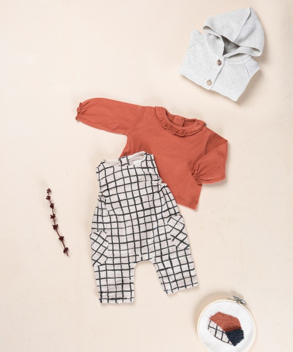 Cotton fabric jumpsuit