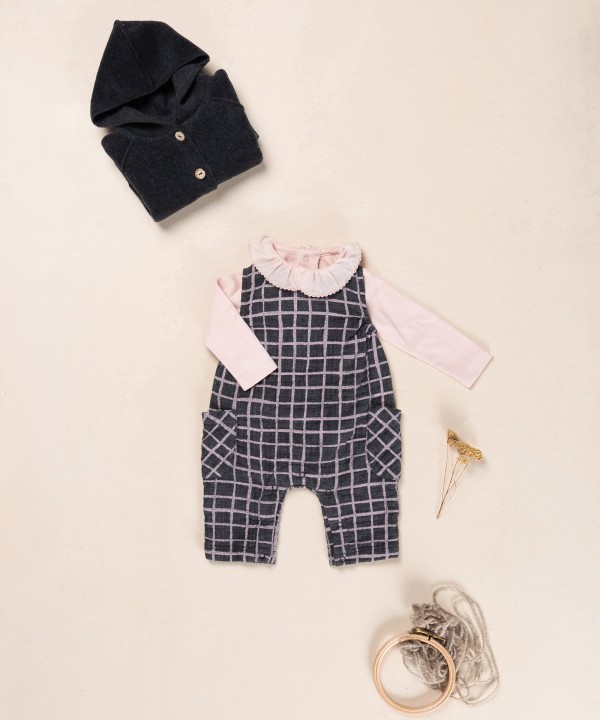 Cotton fabric jumpsuit