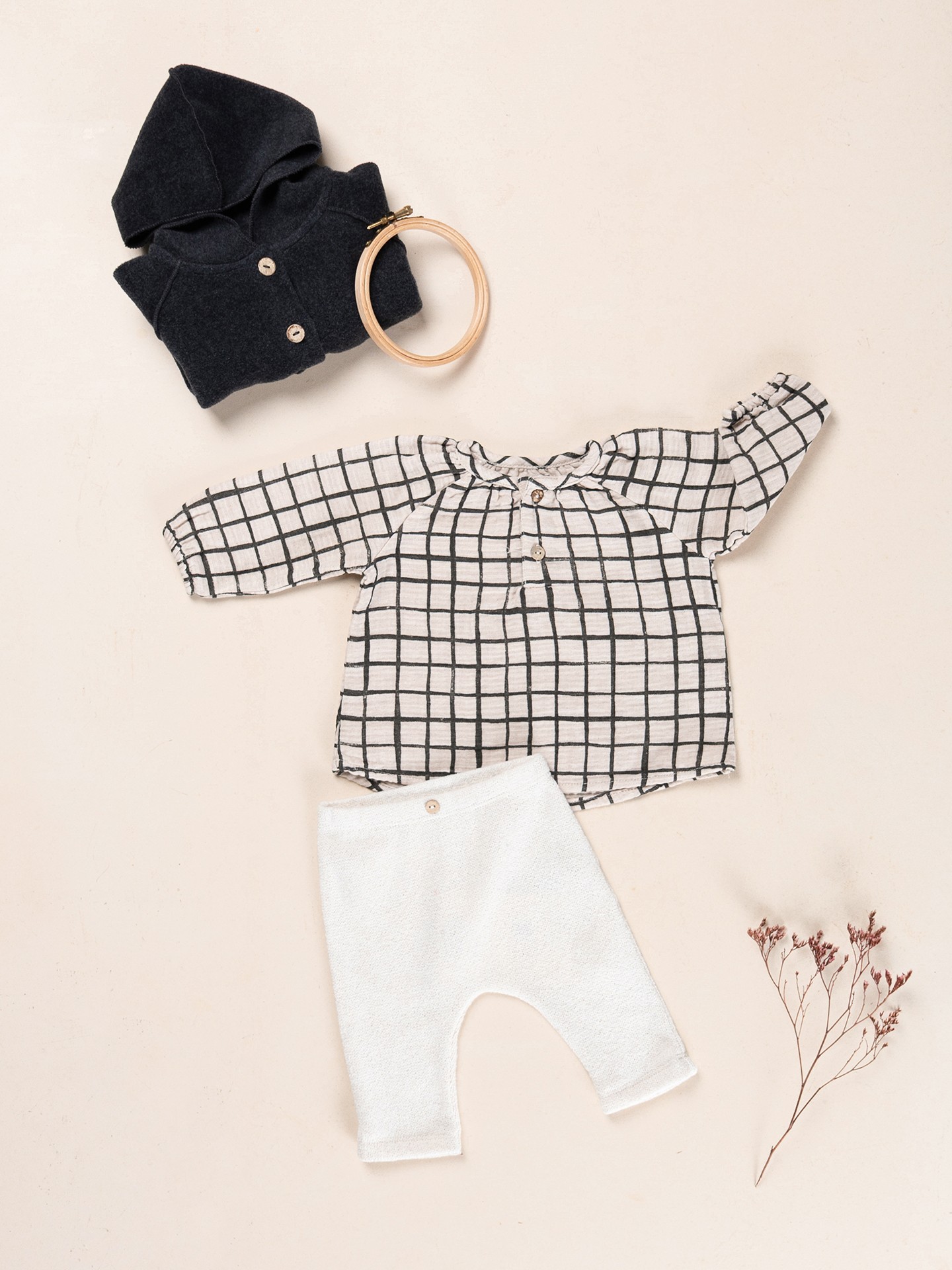 Pantalon en polaire en coton biologique