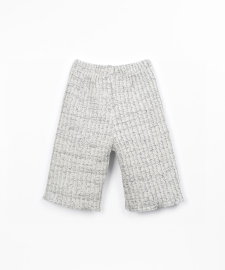 Pantalones de punto acanalado