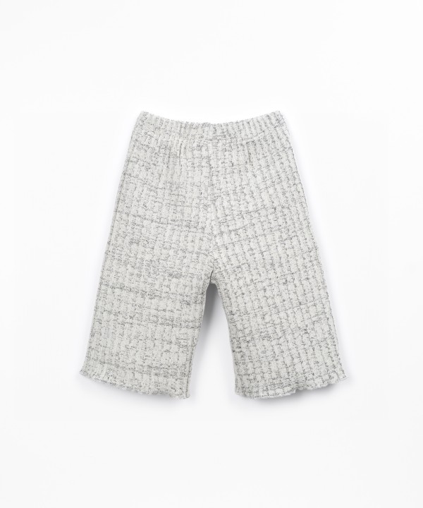 Pantalon en maille côtelée