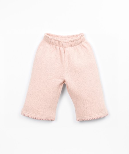 Knit trousers with elastic waistband - Image product