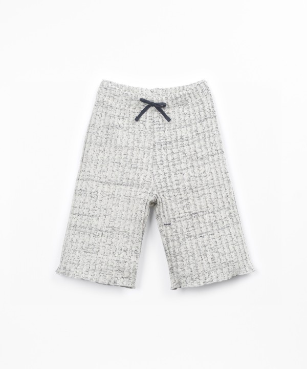 Pantalon en maille côtelée