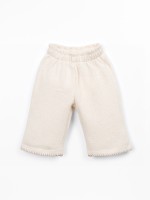 Knit trousers with elastic waistband