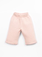 Knit trousers with elastic waistband