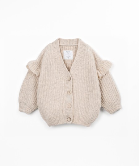 Veste en maille tricotée
