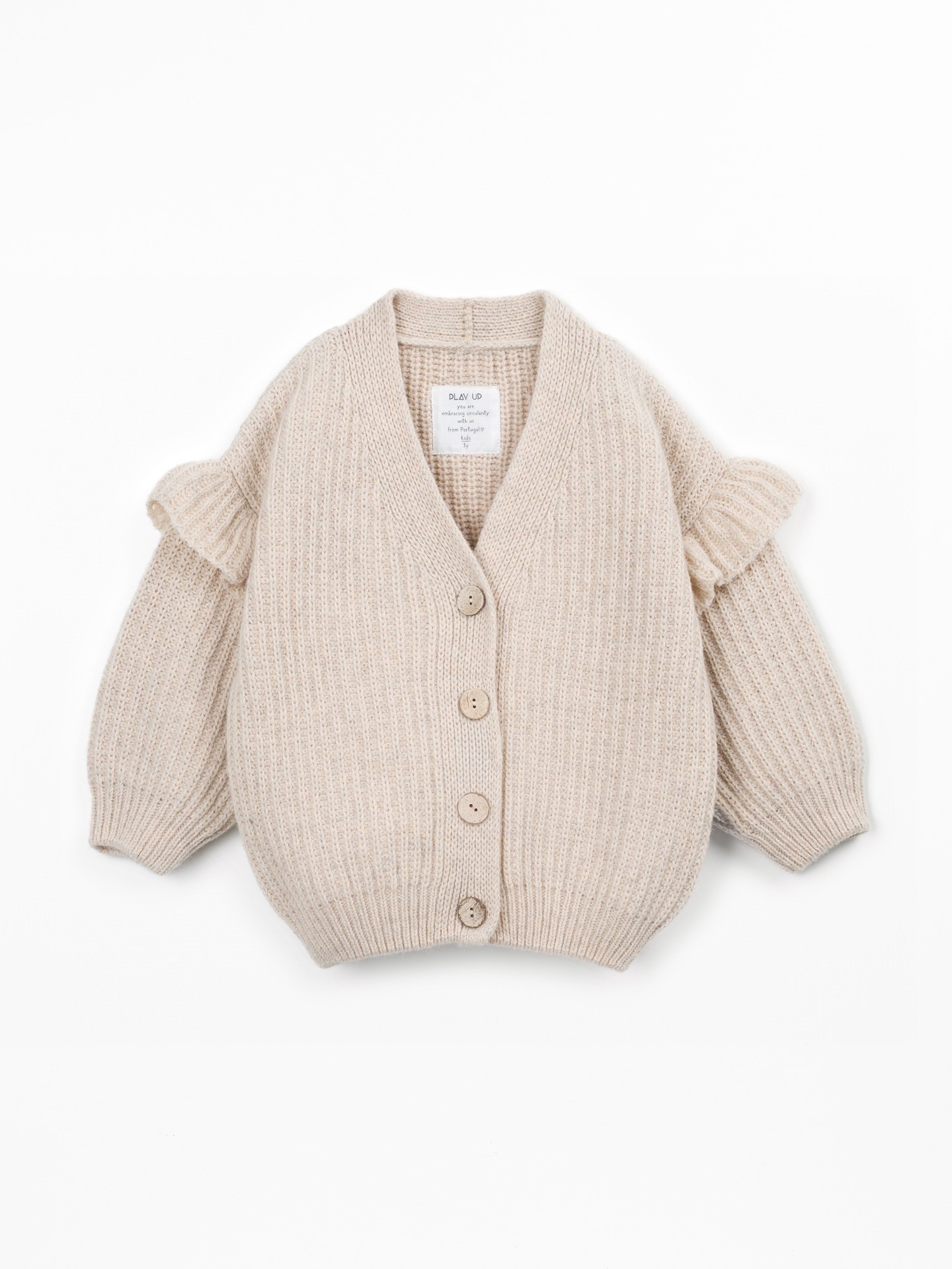 Veste en maille tricotée