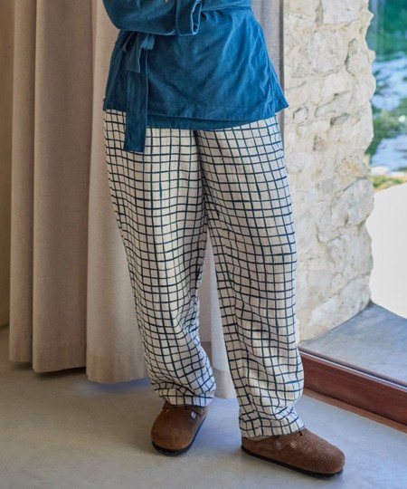 Pantalon en tissu à taille réglable