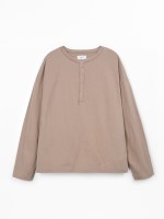 Knit T-shirt with organic cotton and recycled cotton Knit T-shirt with organic cotton and recycled cotton