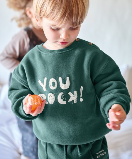 Knitted sweater with brushed interior - Image product