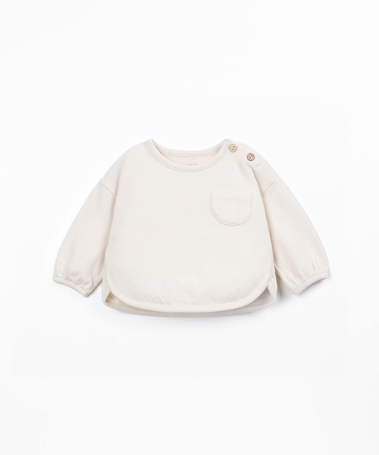 Jersey t-shirt with recycled fibers