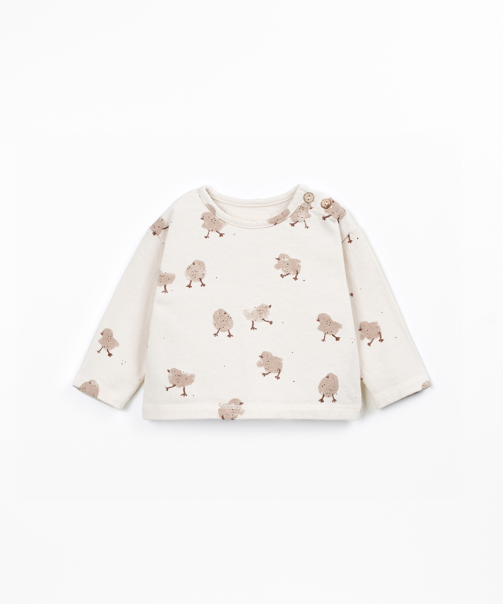 T-shirt avec mélange de fibres naturelles et fibres recyclées