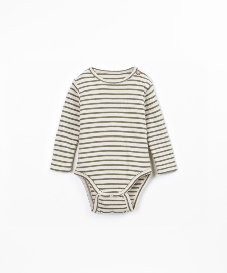 Body à rayures en Coton Biologique