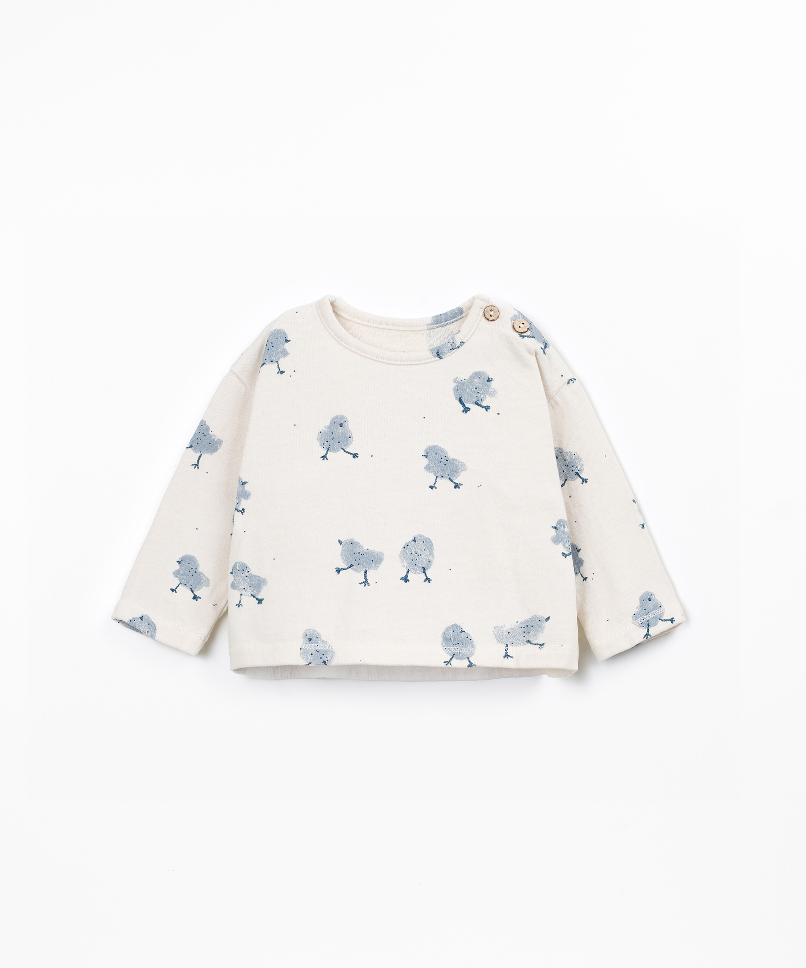 T-shirt avec mélange de fibres naturelles et fibres recyclées