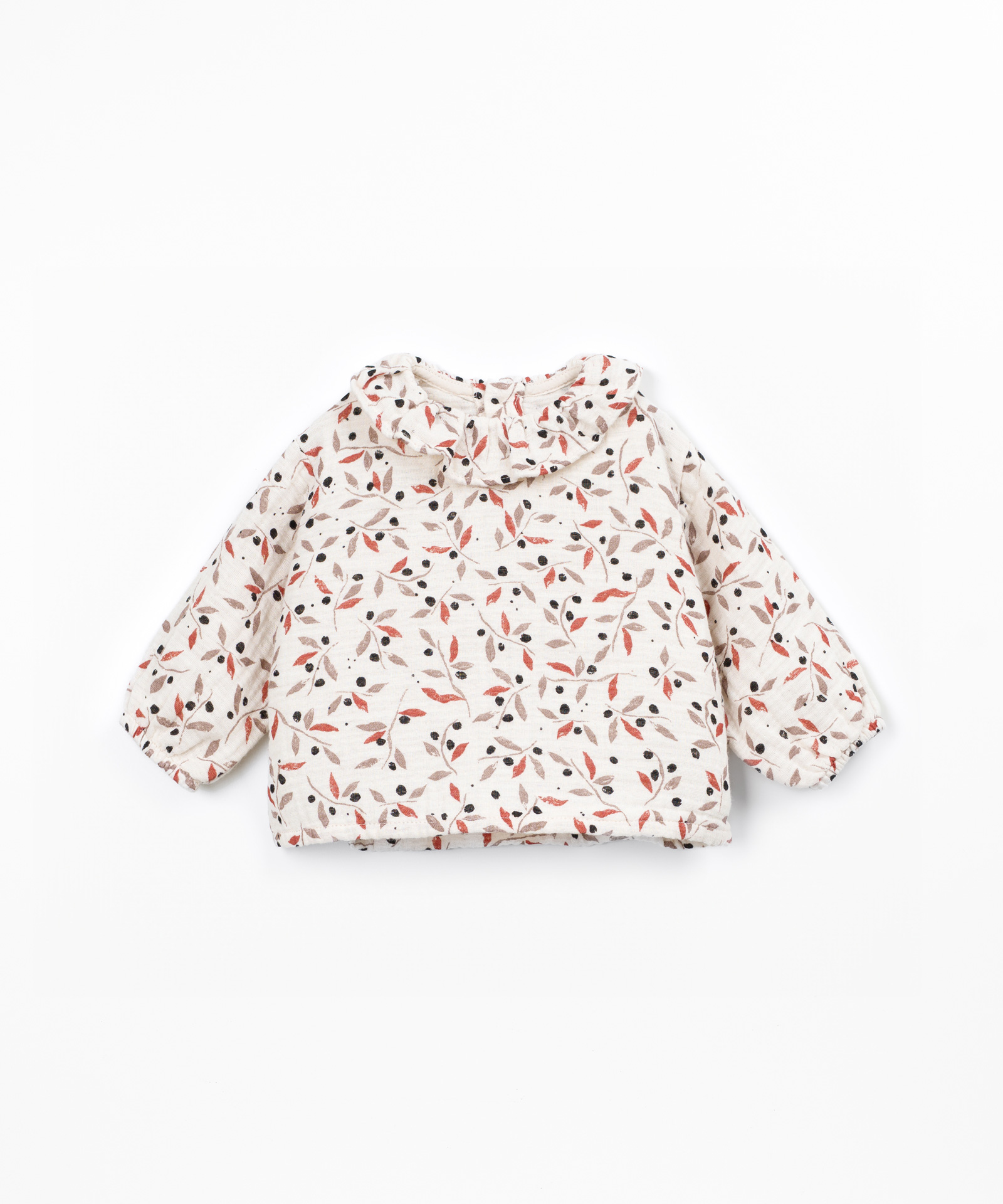 Blusa con stampa in tessuto di cotone