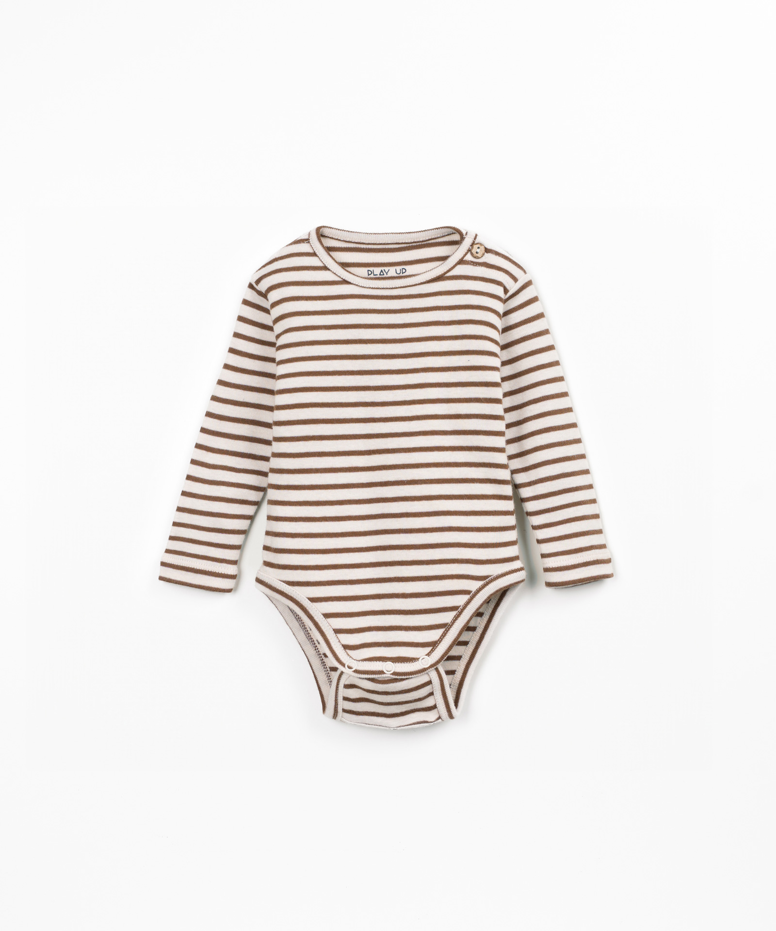 Body a righe in Cotone Biologico