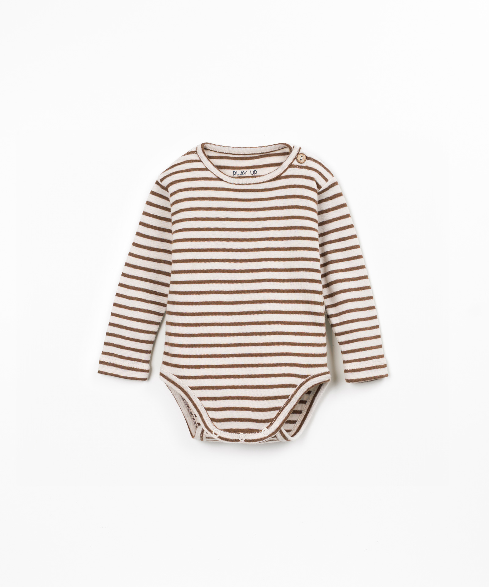 Body a righe in Cotone Biologico