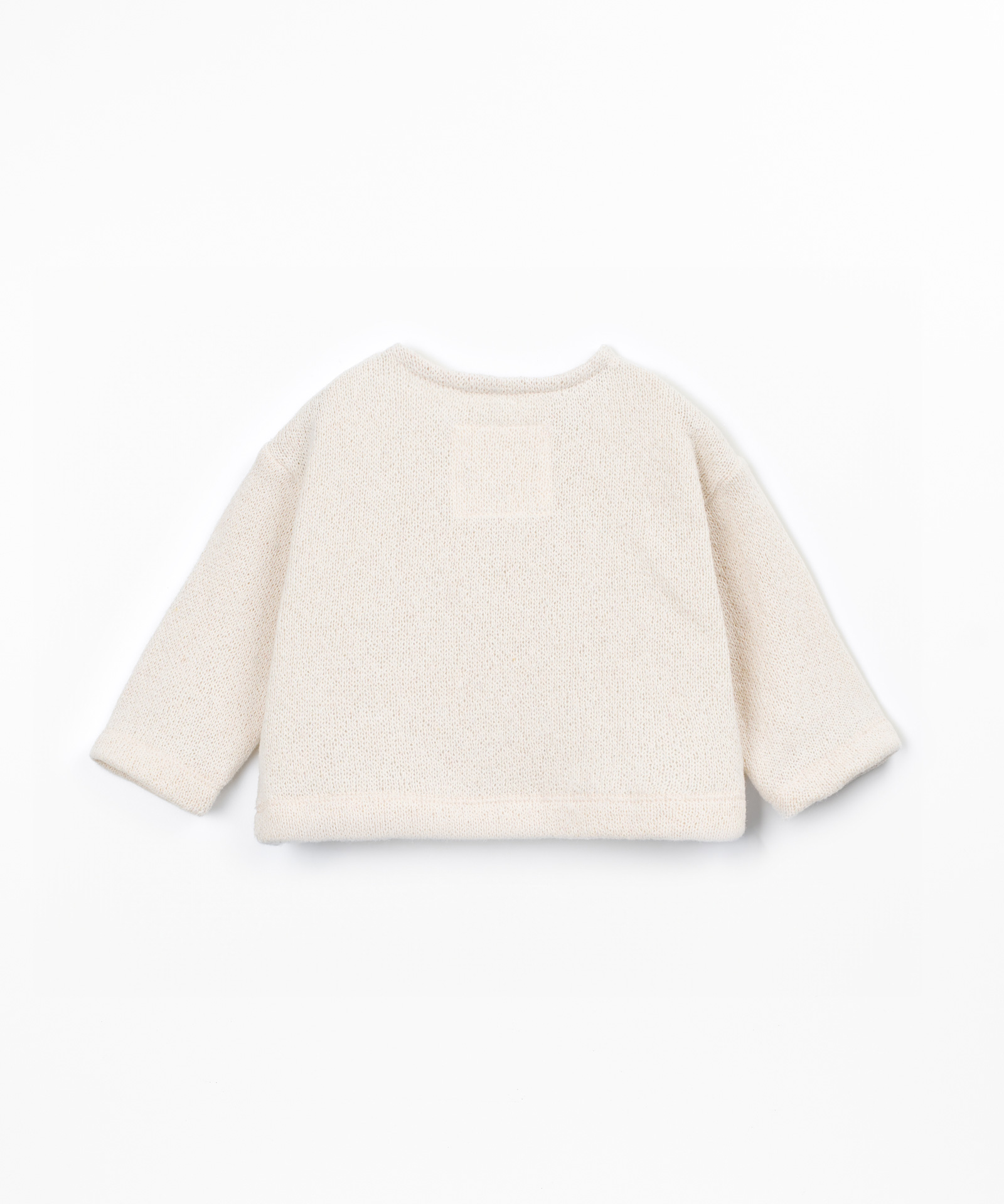 Maglione in maglia con miscela di cotone e cotone riciclato