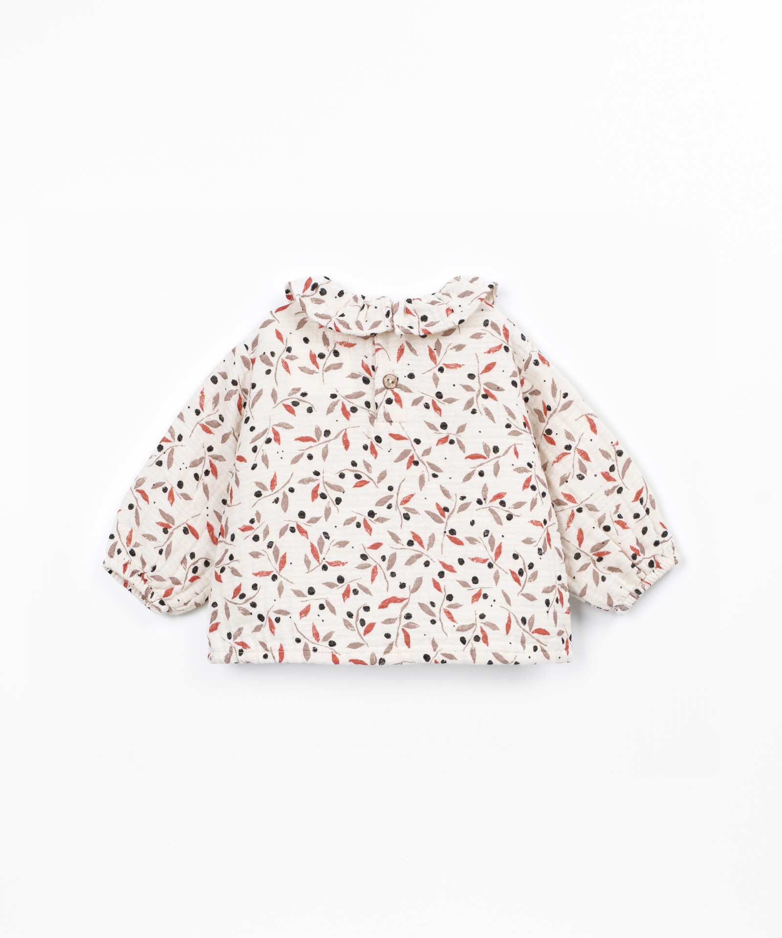 Blusa con stampa in tessuto di cotone