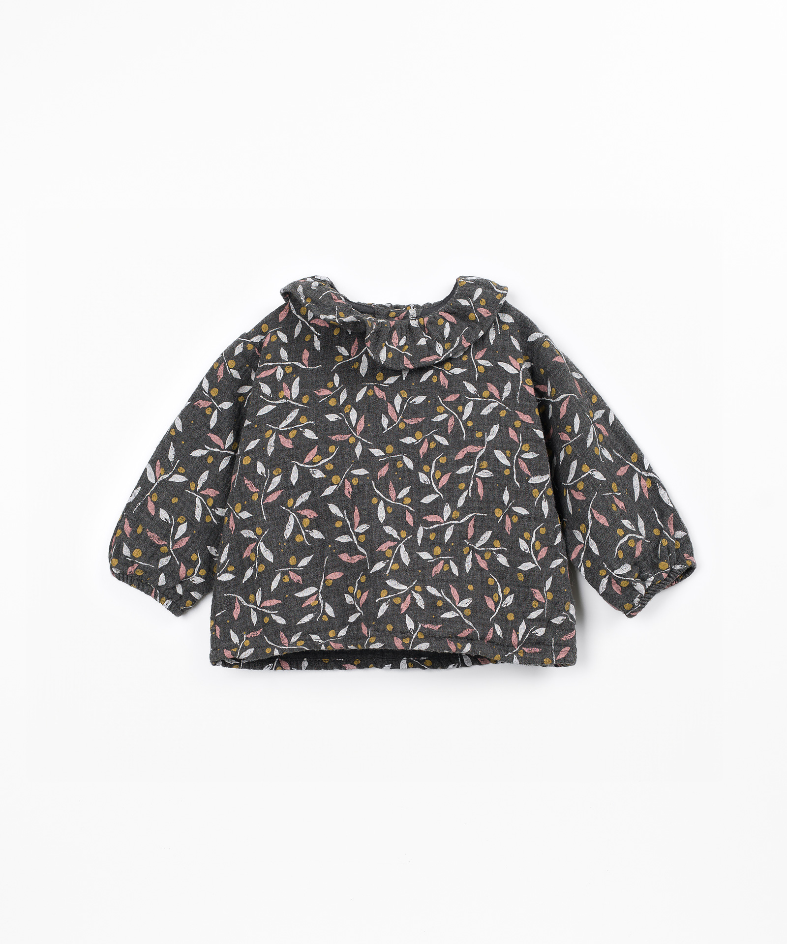 Blusa con estampado en tejido de algodón