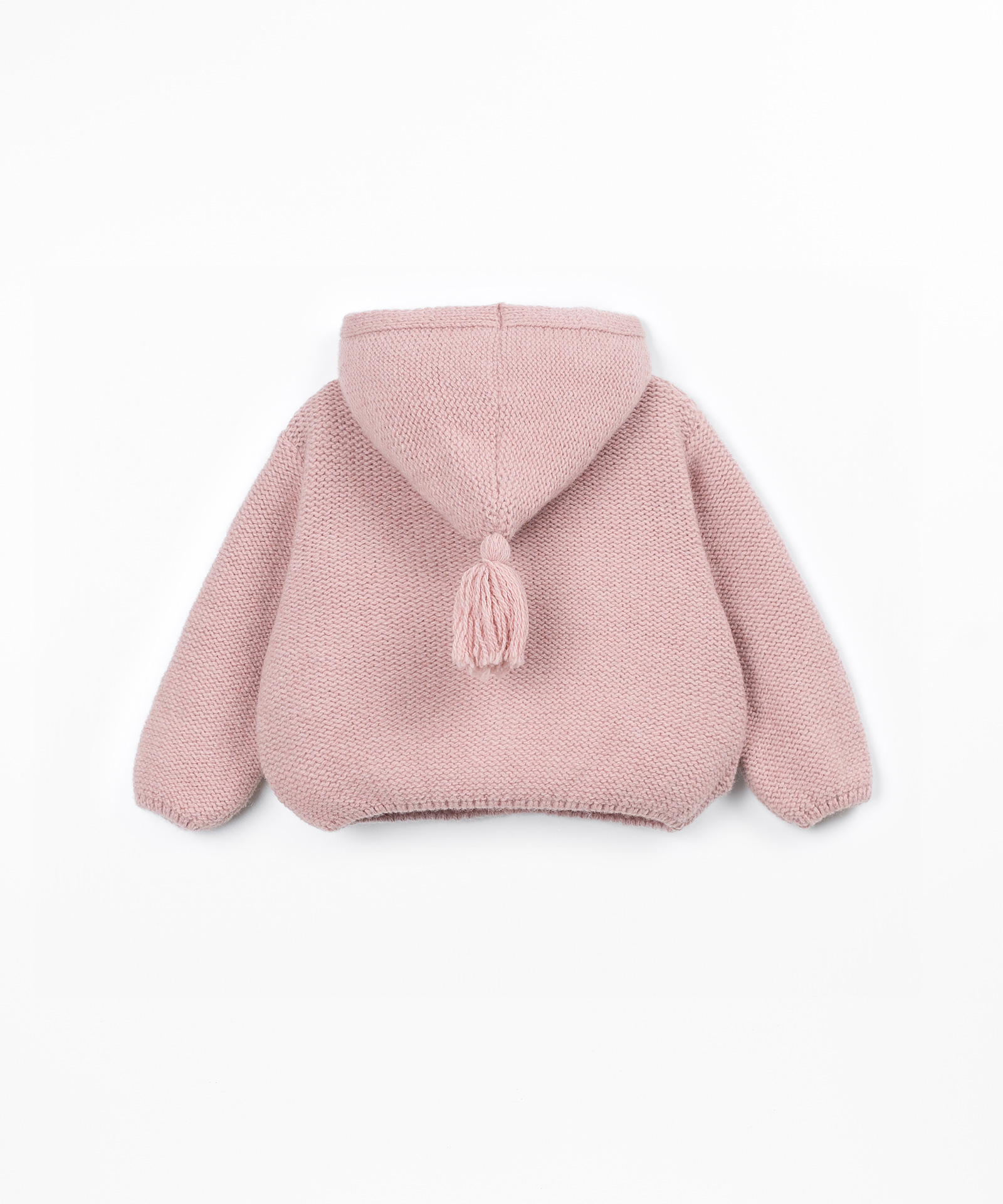Manteau en tricot avec ouverture frontale
