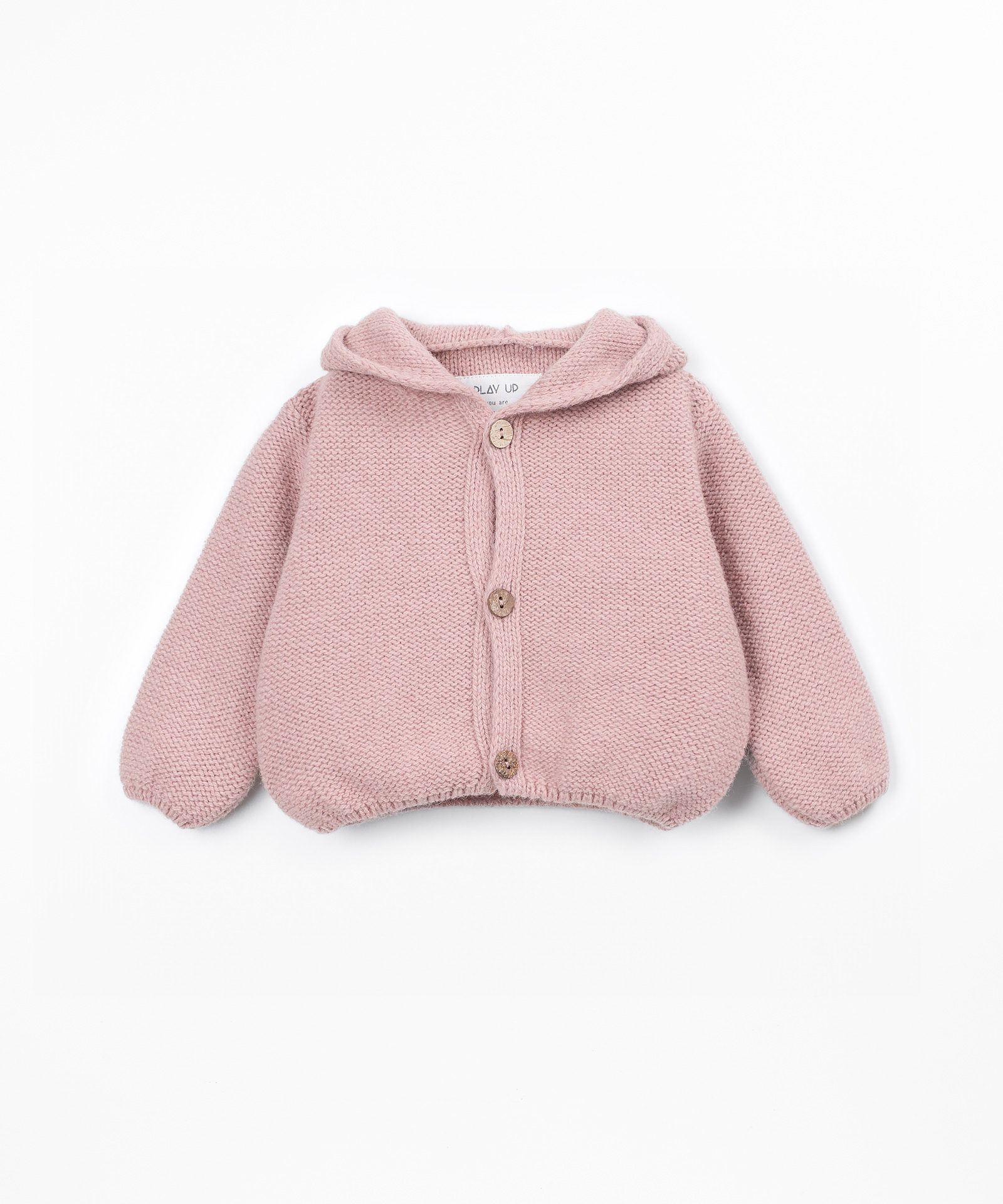 Manteau en tricot avec ouverture frontale
