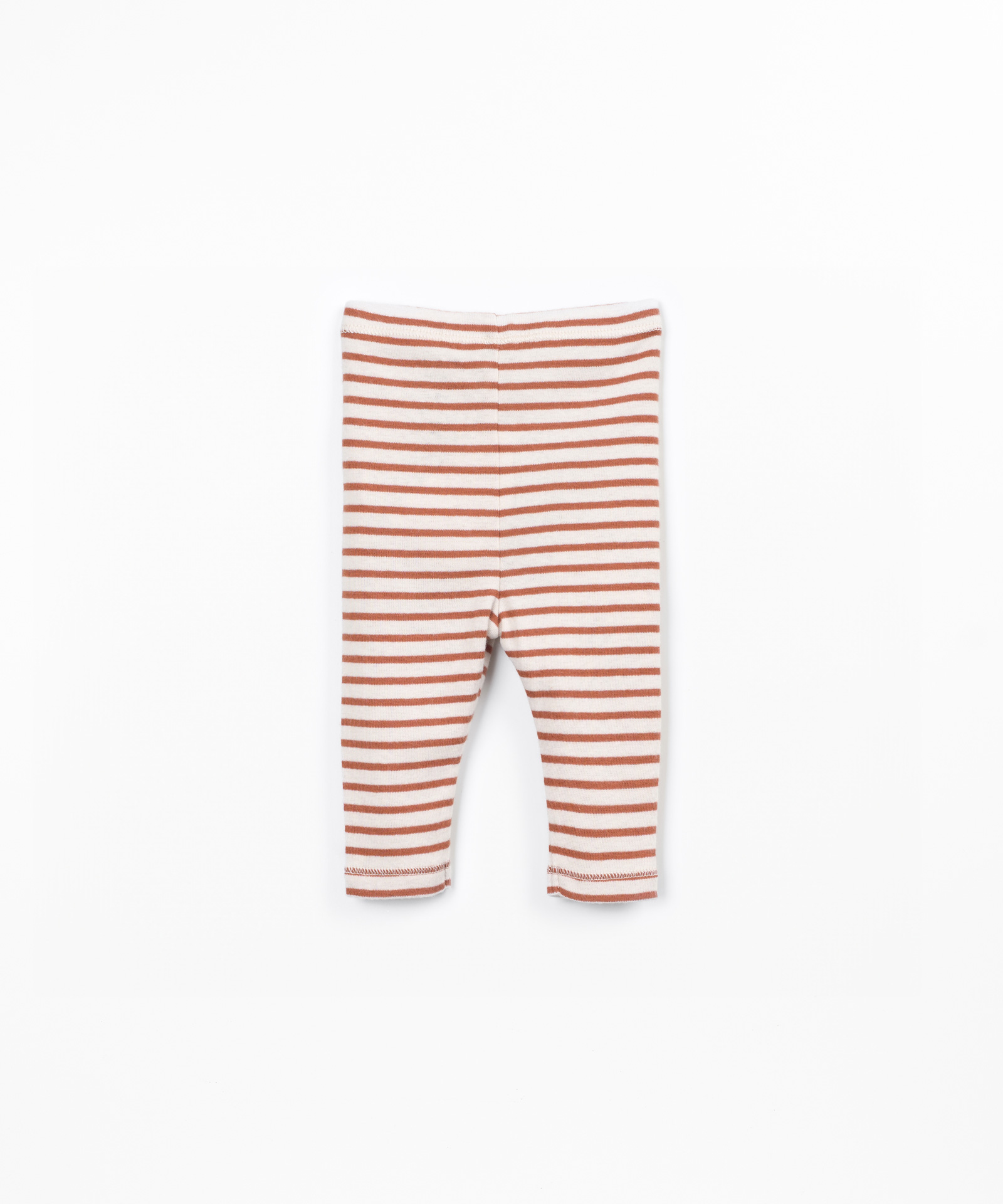 Leggings a righe con bottoni decorativi in cocco