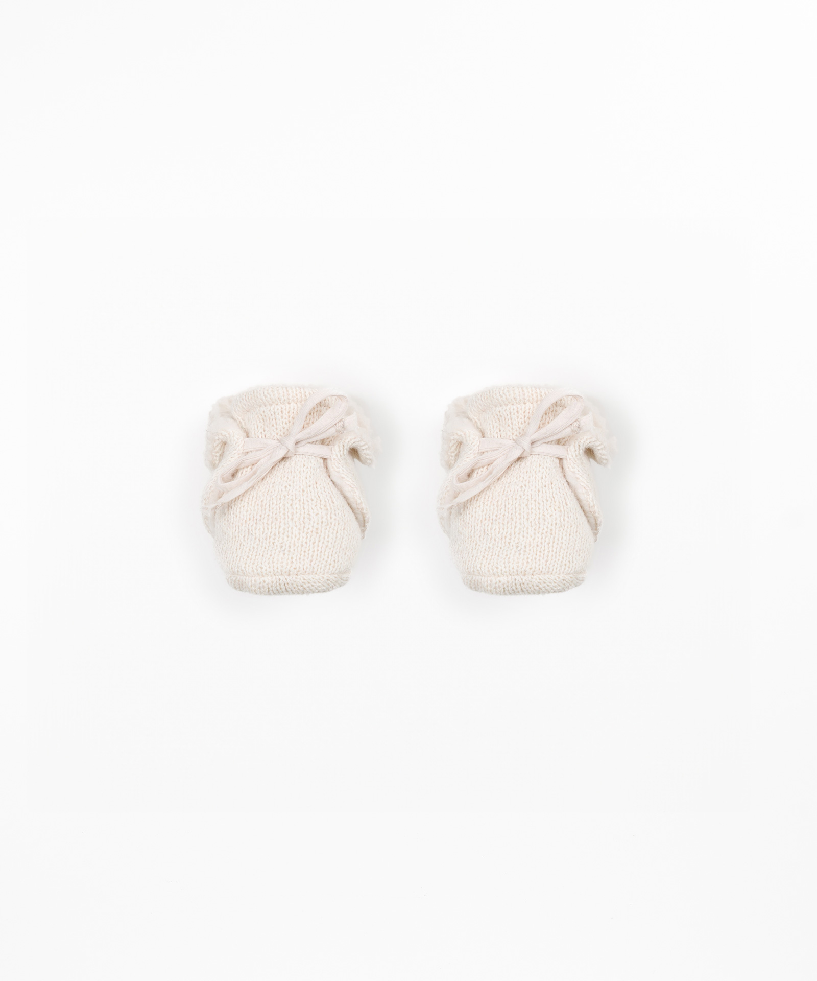 Chaussures tricotées doublées de fourrure