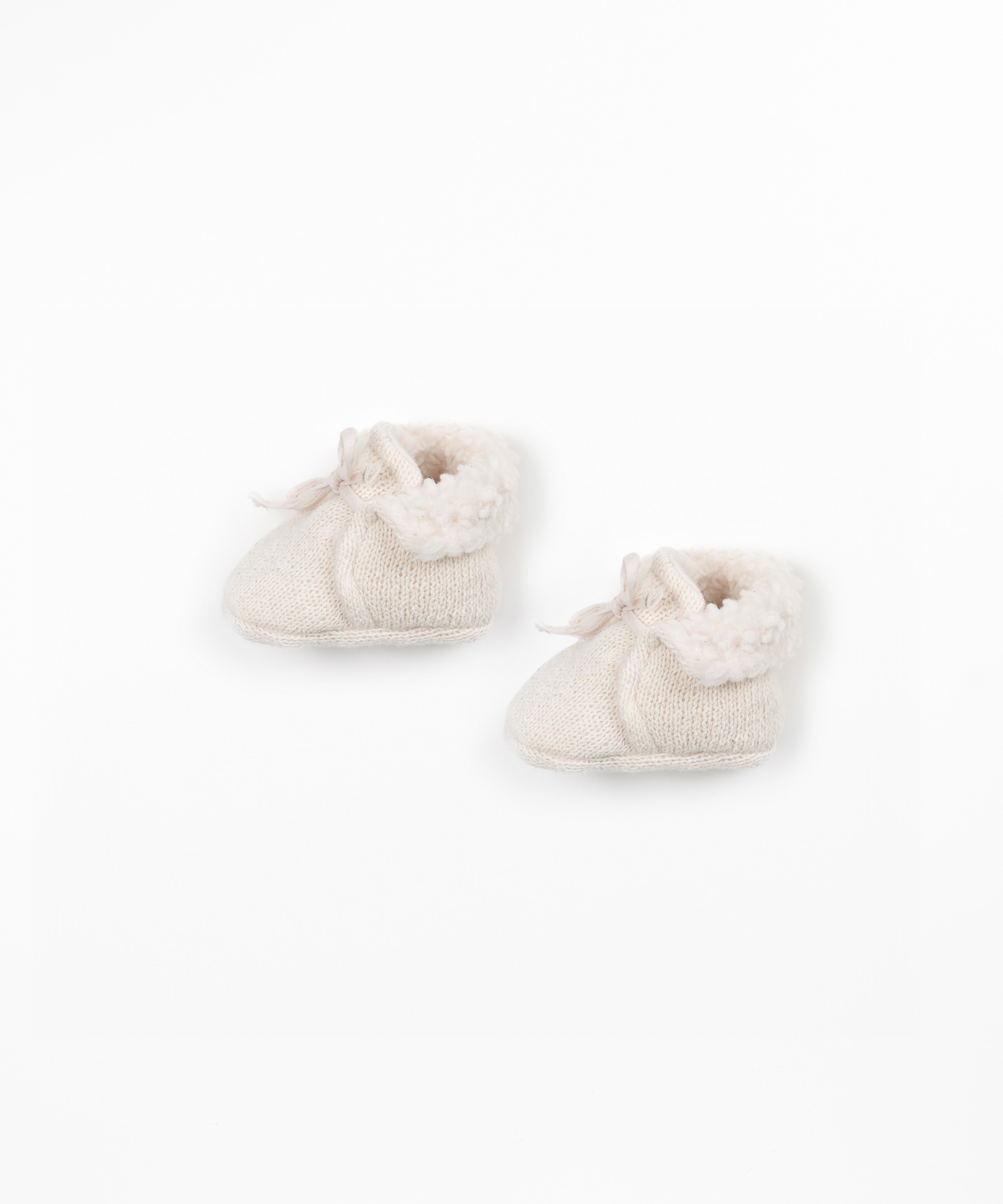 Chaussures tricotées doublées de fourrure