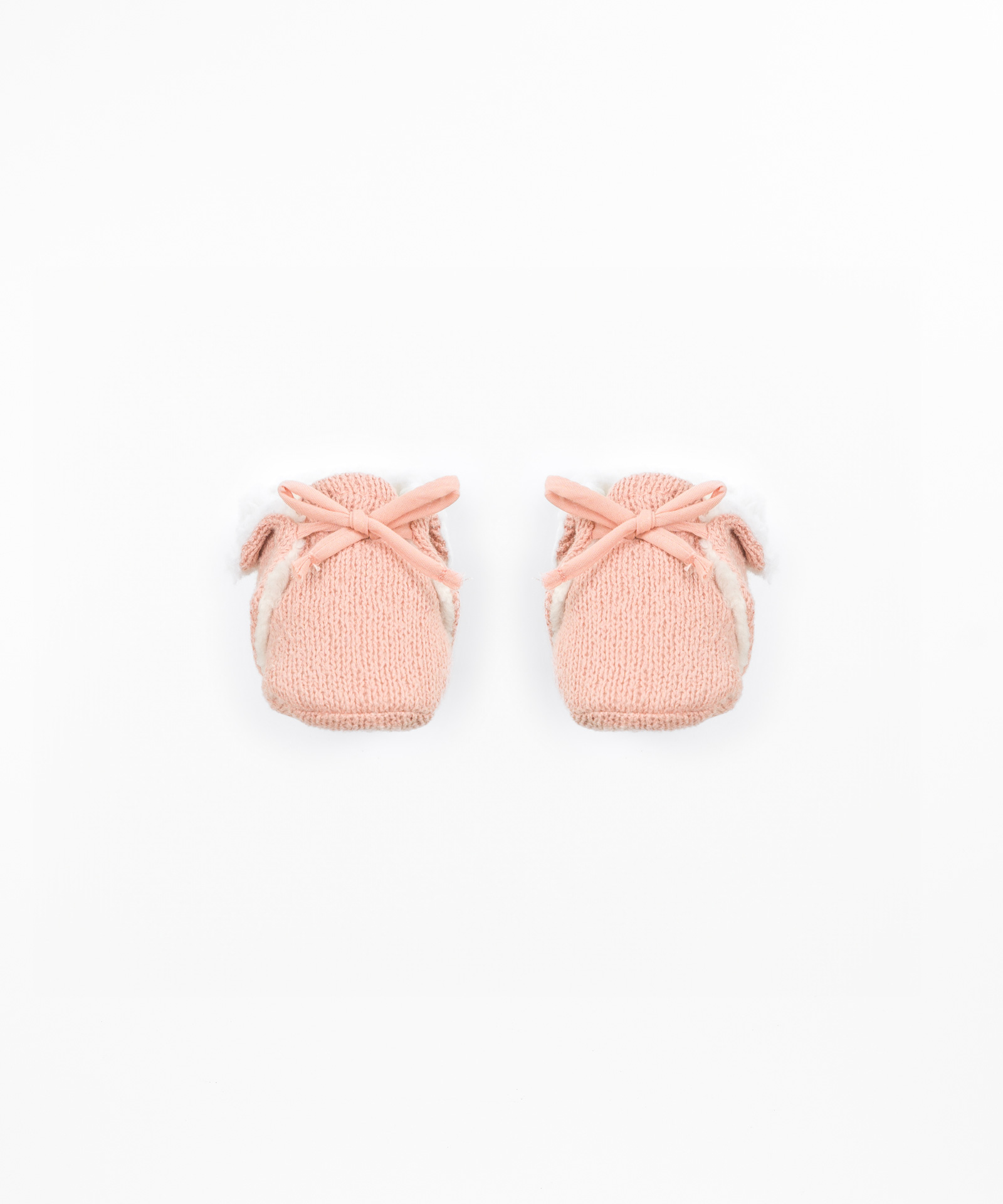 Chaussures tricotées doublées de fourrure