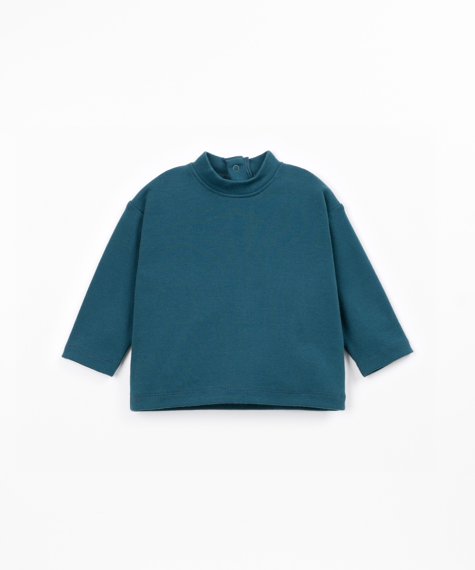 T-shirt di maglina con miscela di fibre naturali e riciclate
