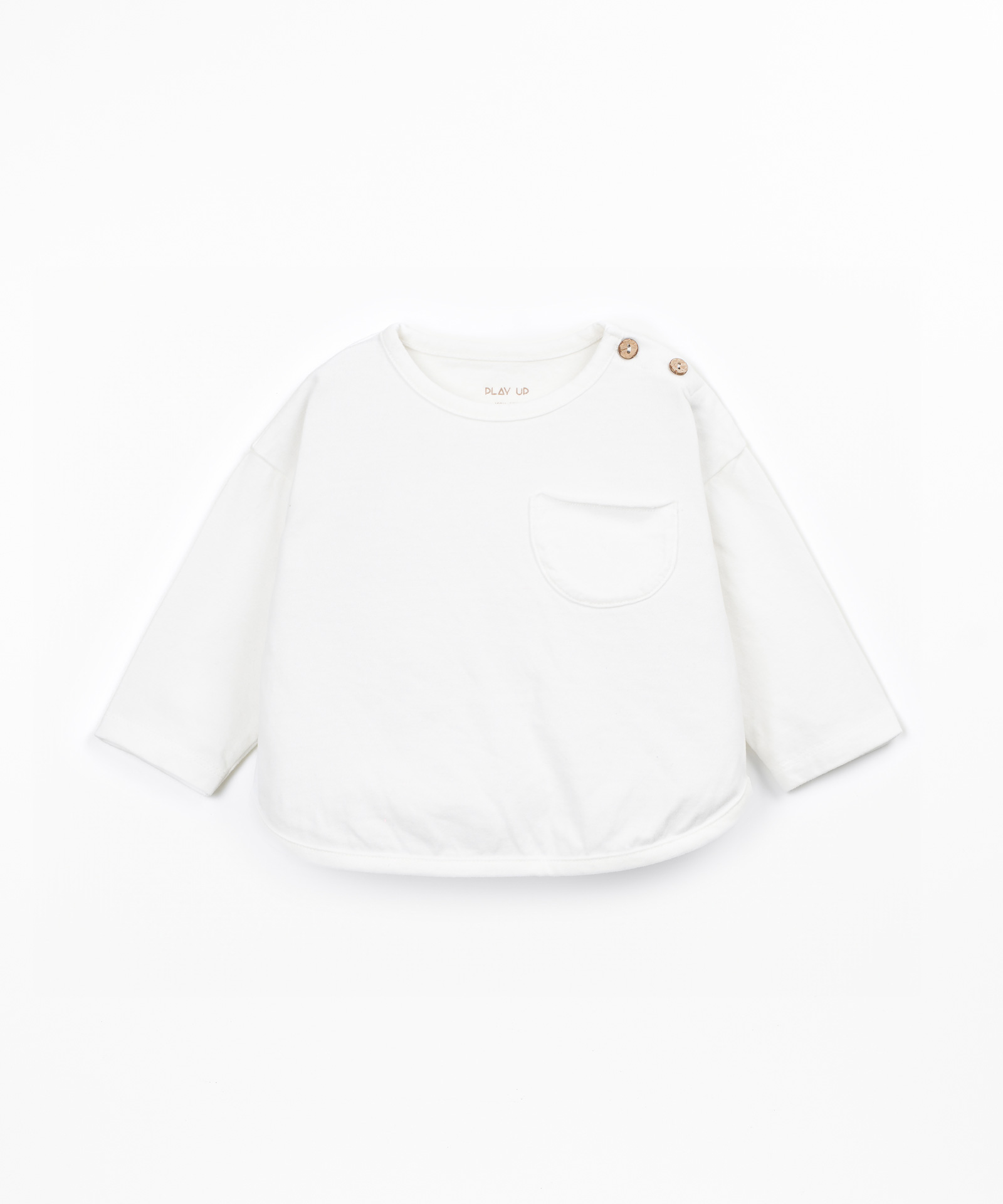 Camiseta de punto en algodón y algodón reciclado