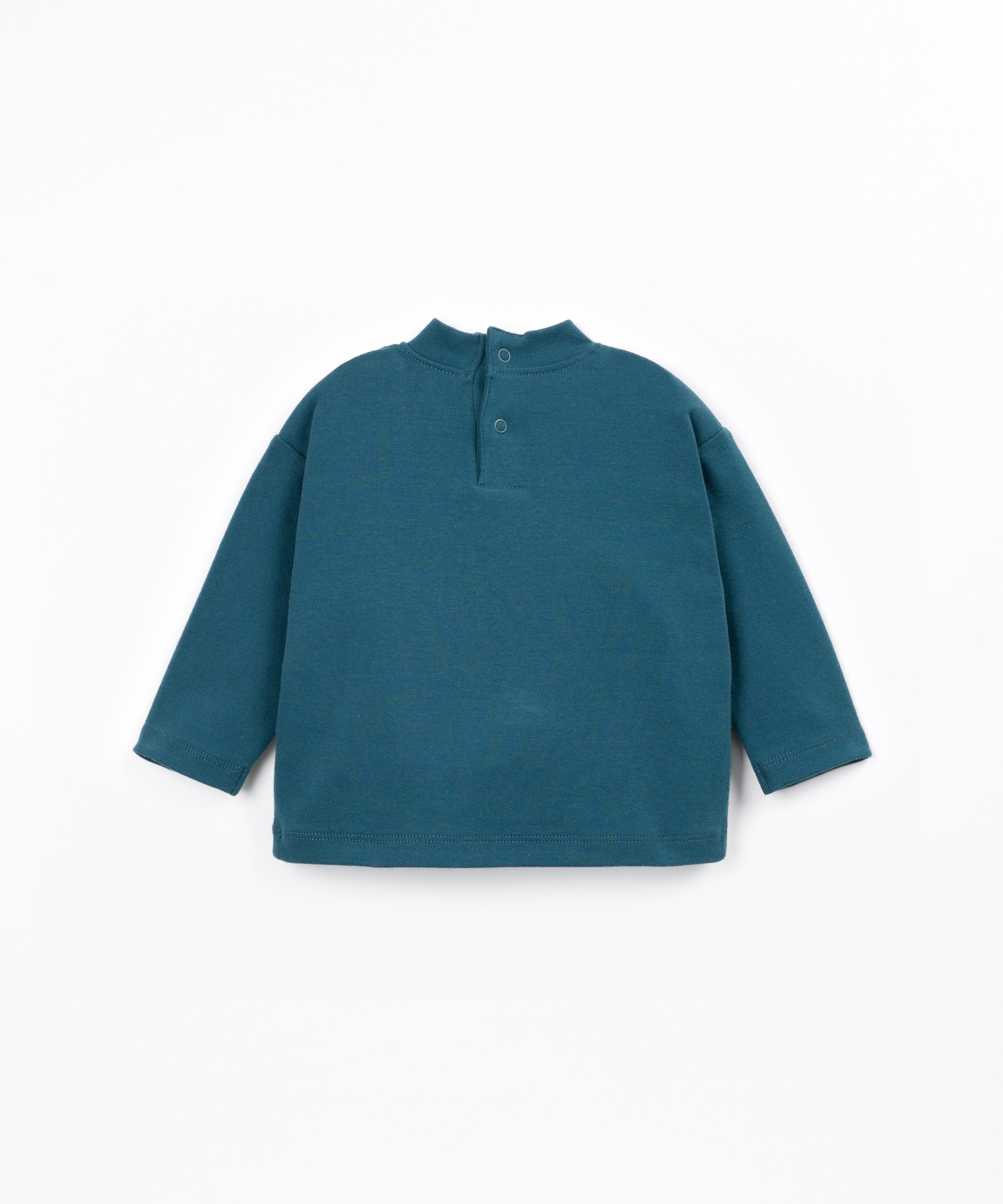 T-shirt di maglina con miscela di fibre naturali e riciclate