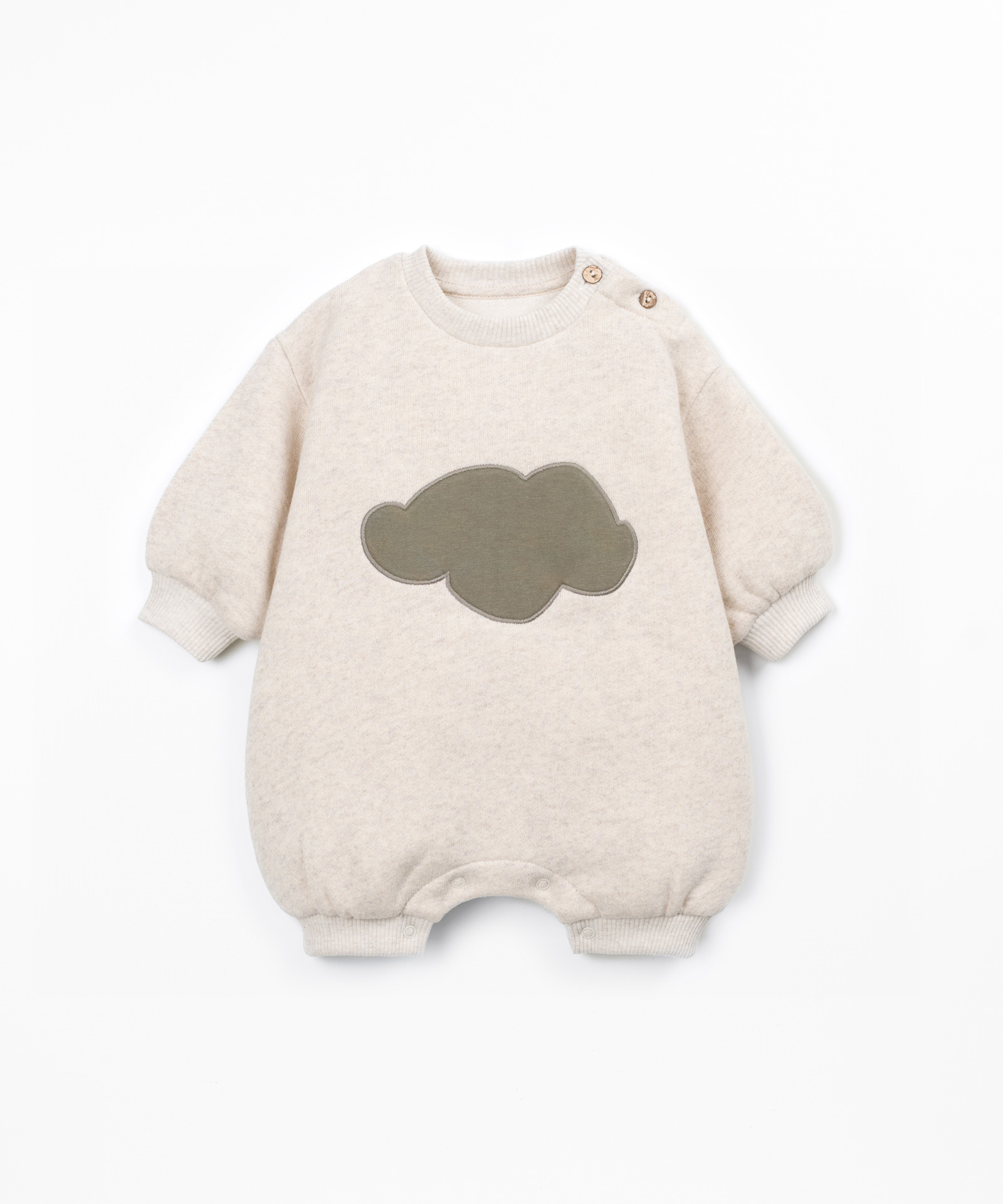 Tuta in maglia con disegno sul davanti