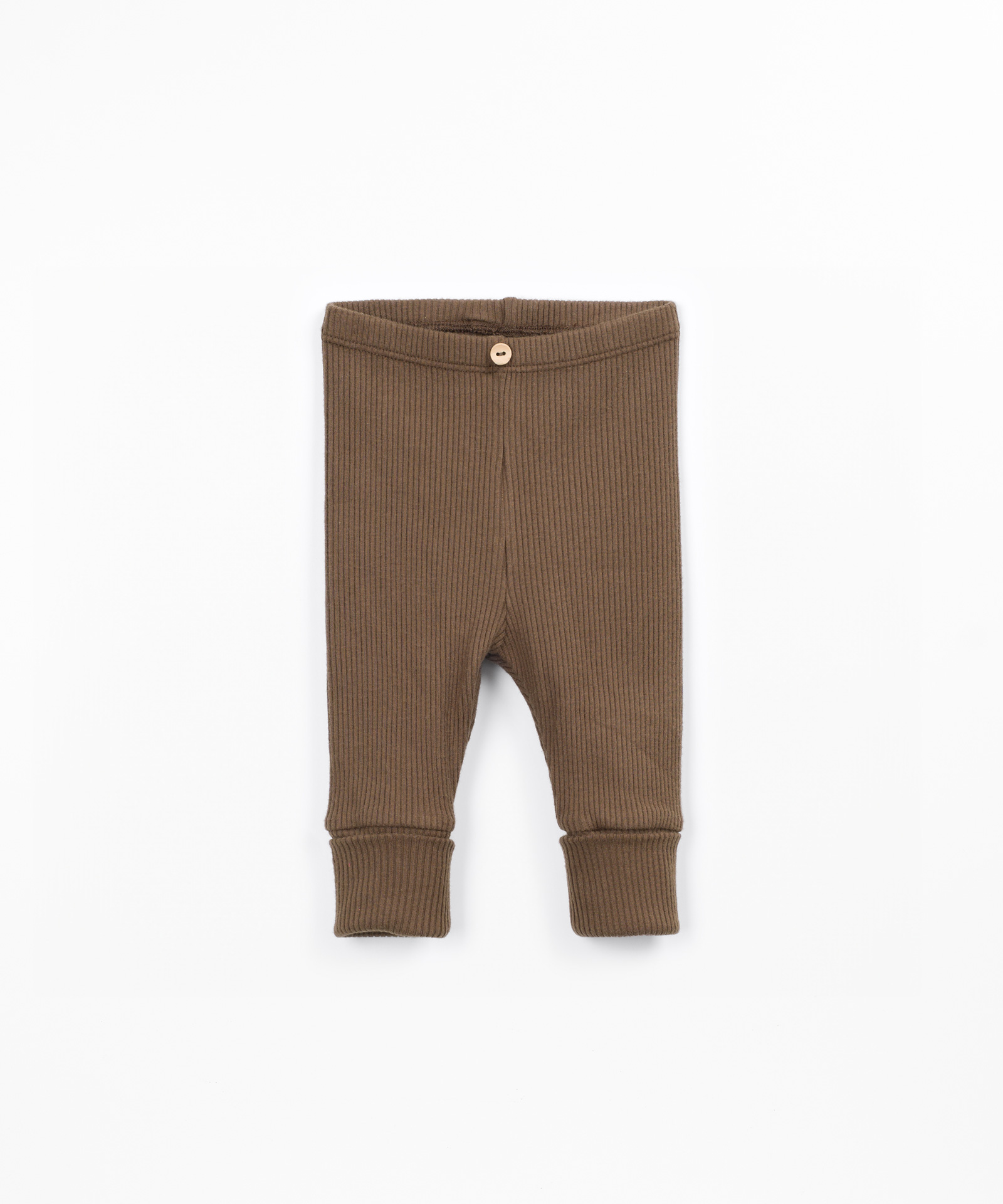 Leggings en maille côtelée avec coton