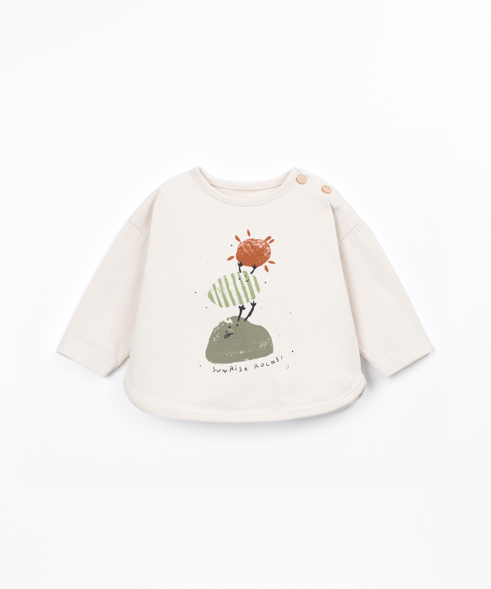 Camiseta con mezcla de fibras naturales y fibras recicladas