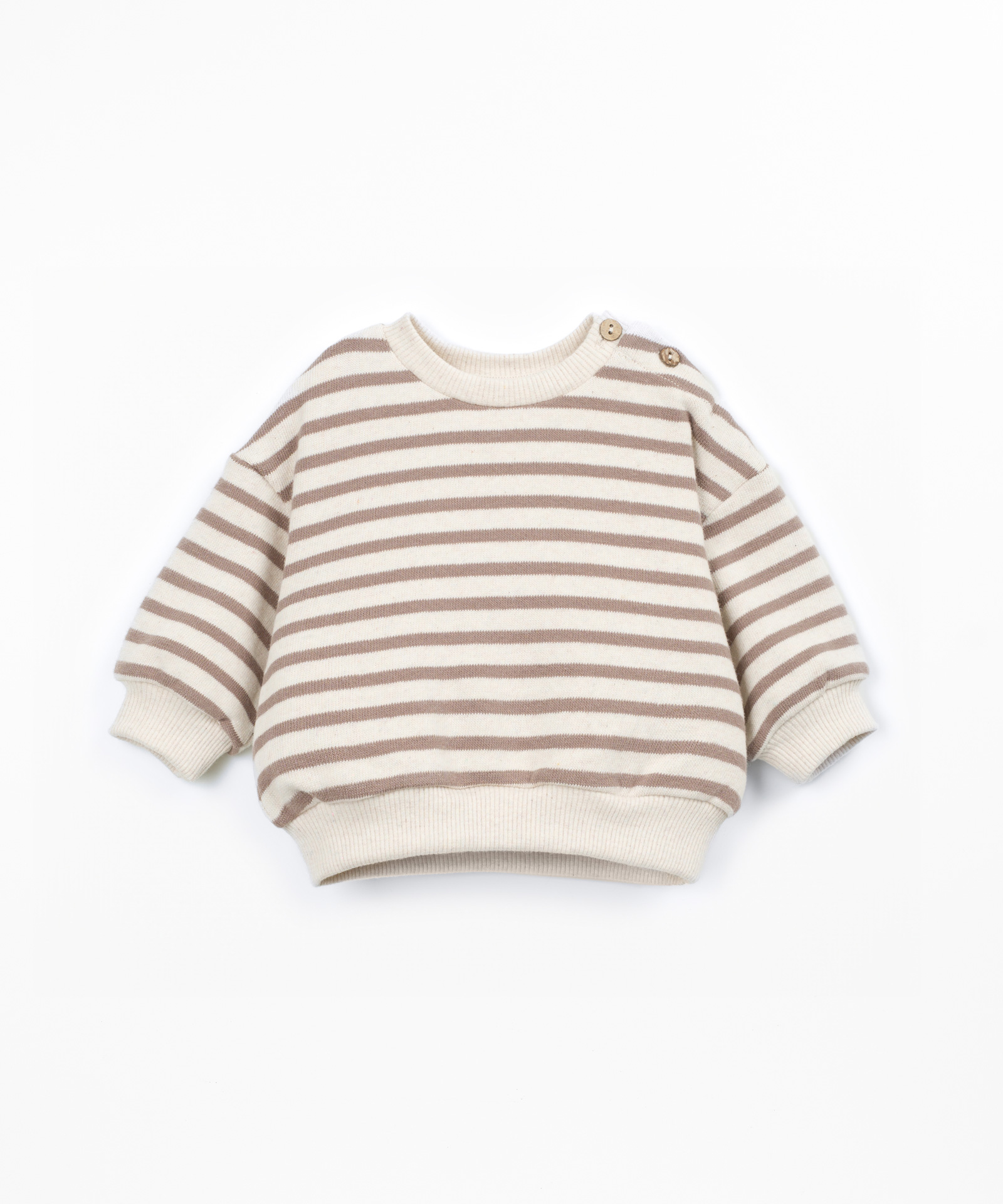 Maglione con miscela di fibre naturali e fibre riciclate