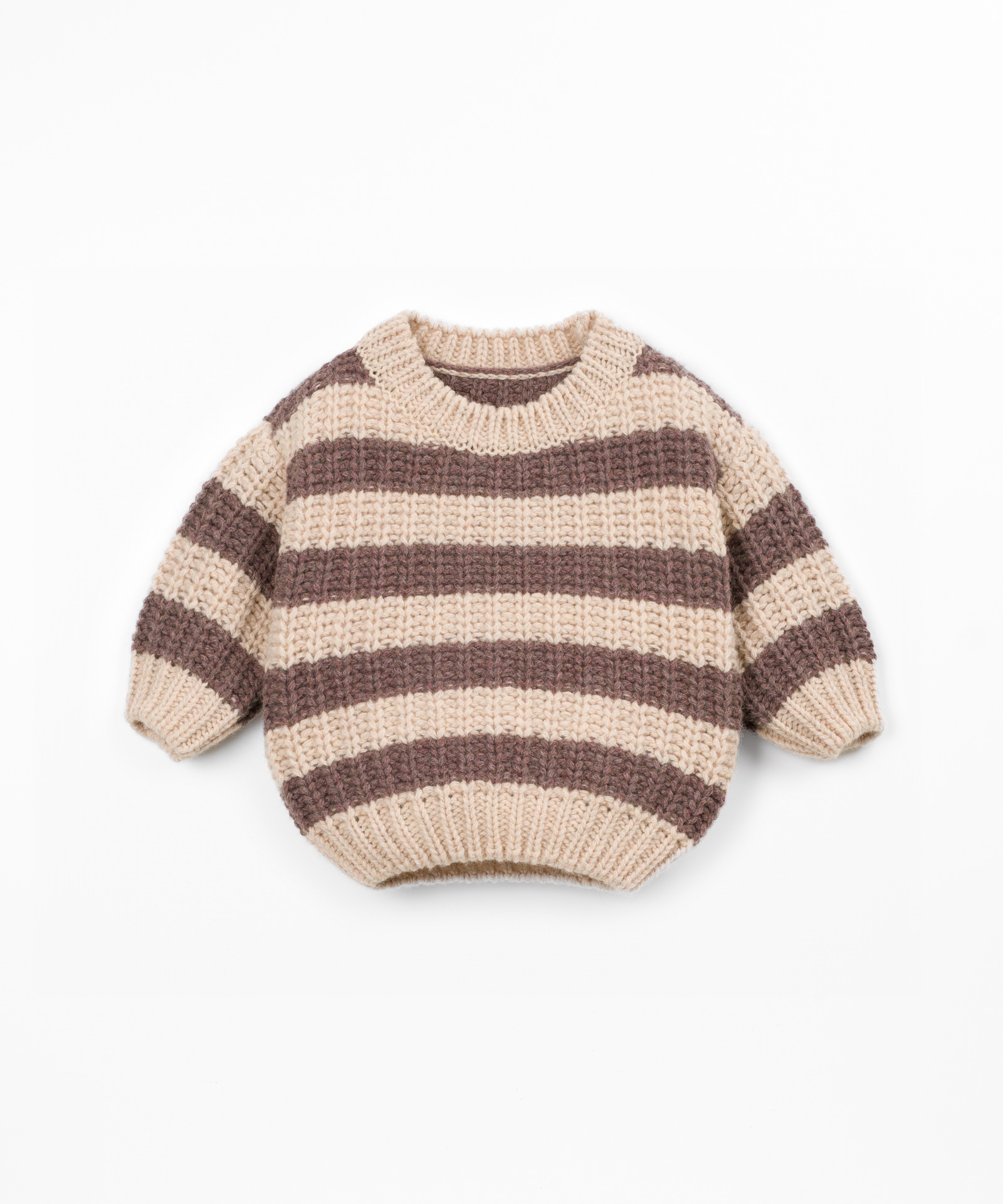 Striped knitted sweater