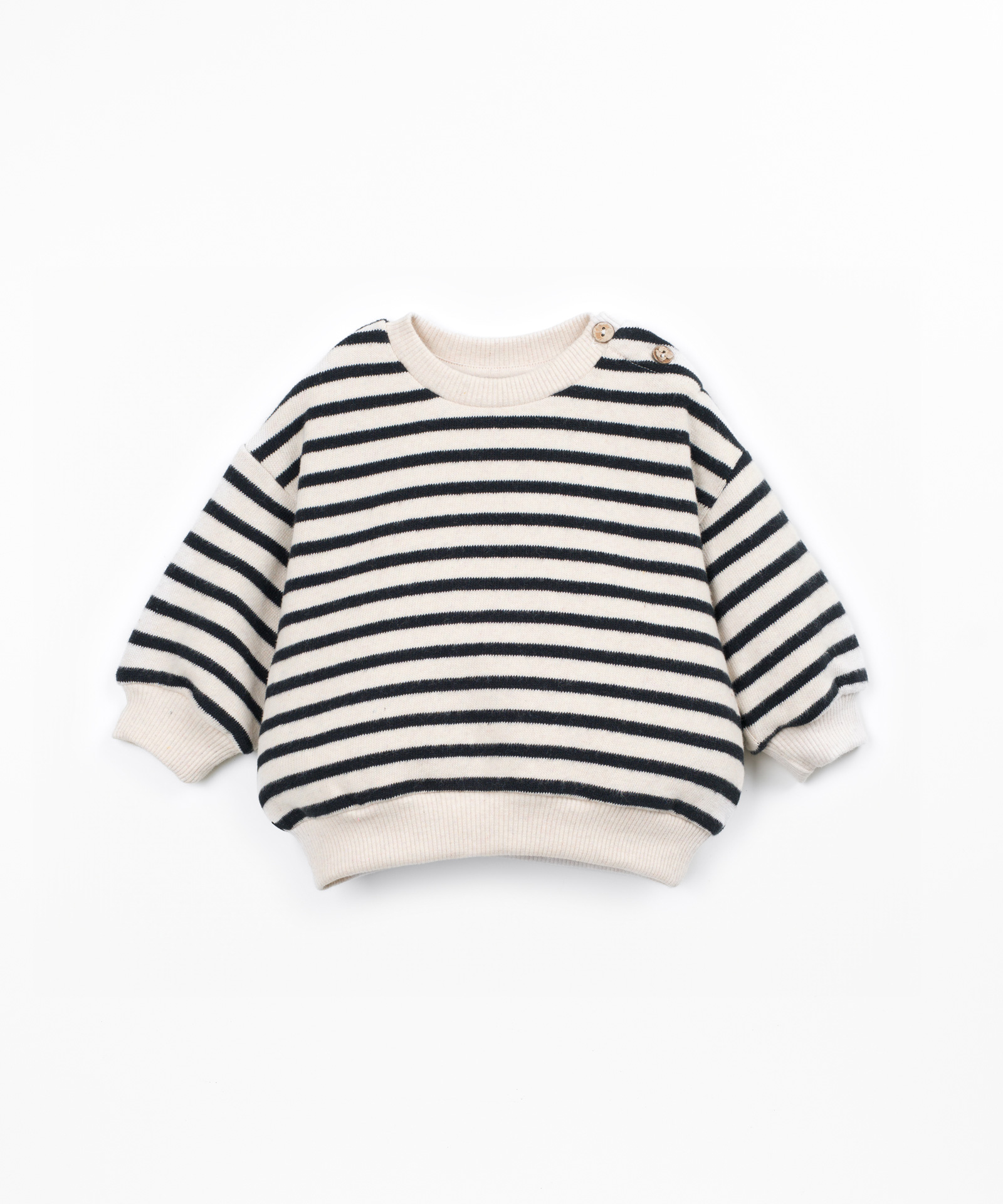 Maglione con miscela di fibre naturali e fibre riciclate