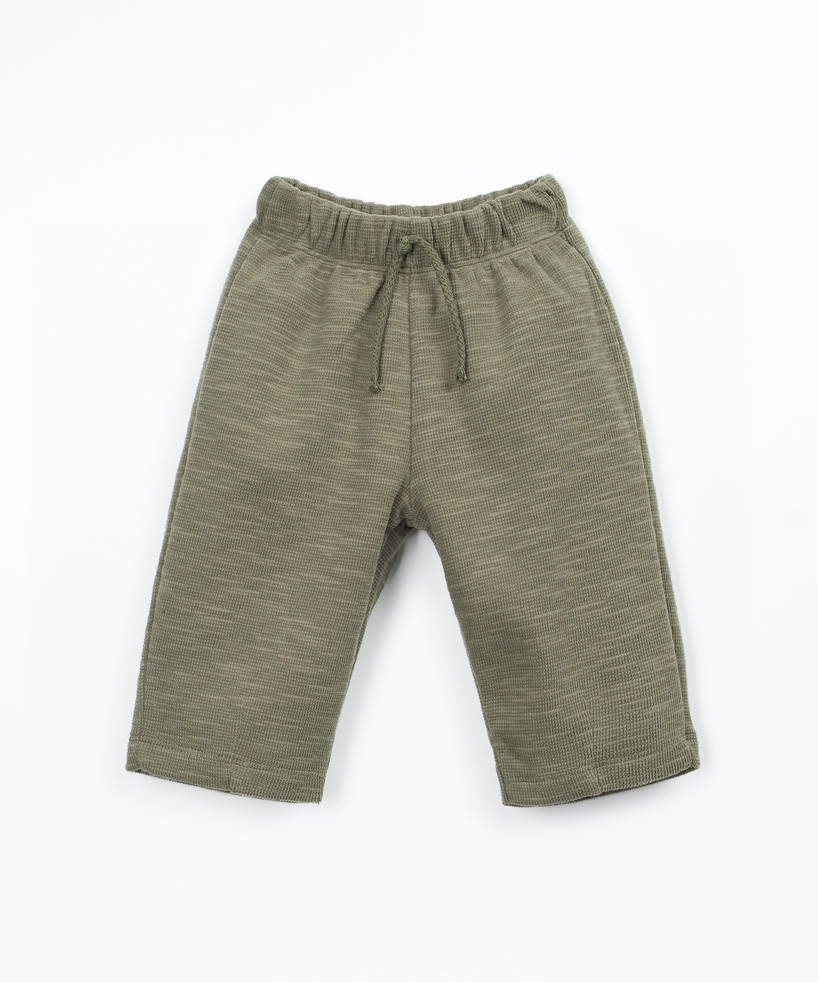 Pantaloni di maglia in fibre naturali