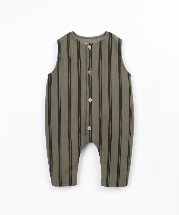 Cotton knit jumpsuit