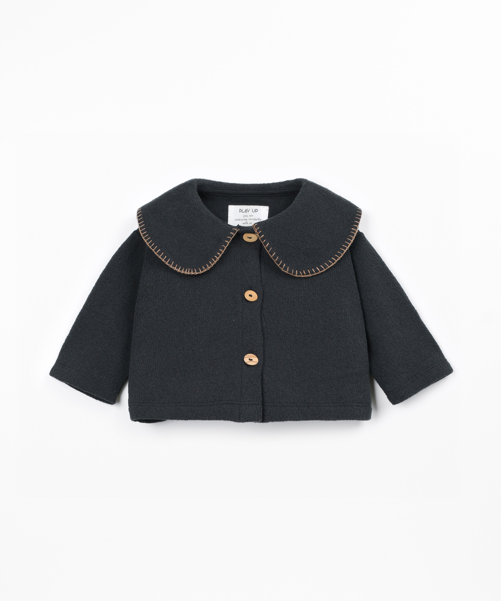 Chaqueta de punto con algodón reciclado
