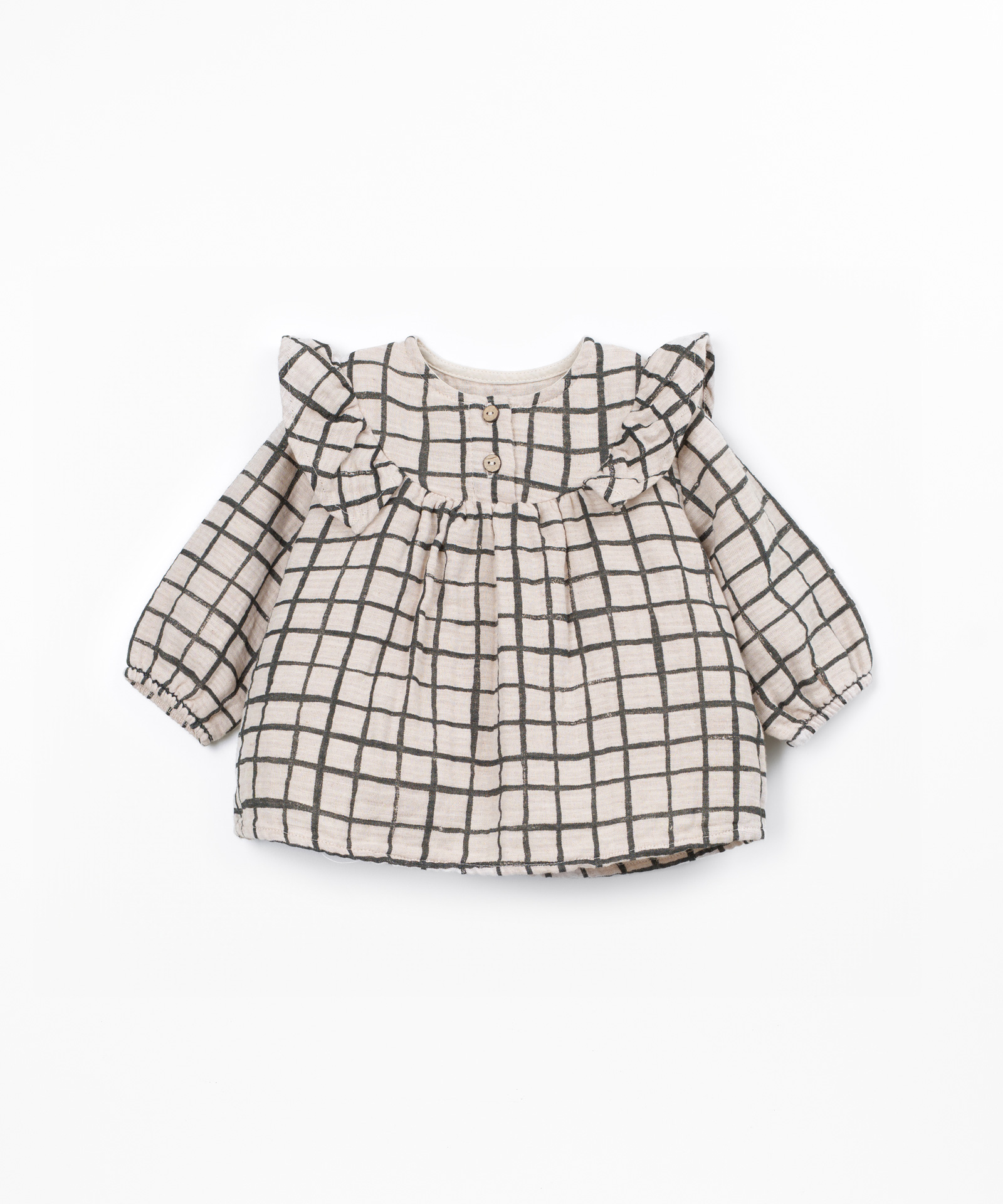 Blusa de tela de algodón