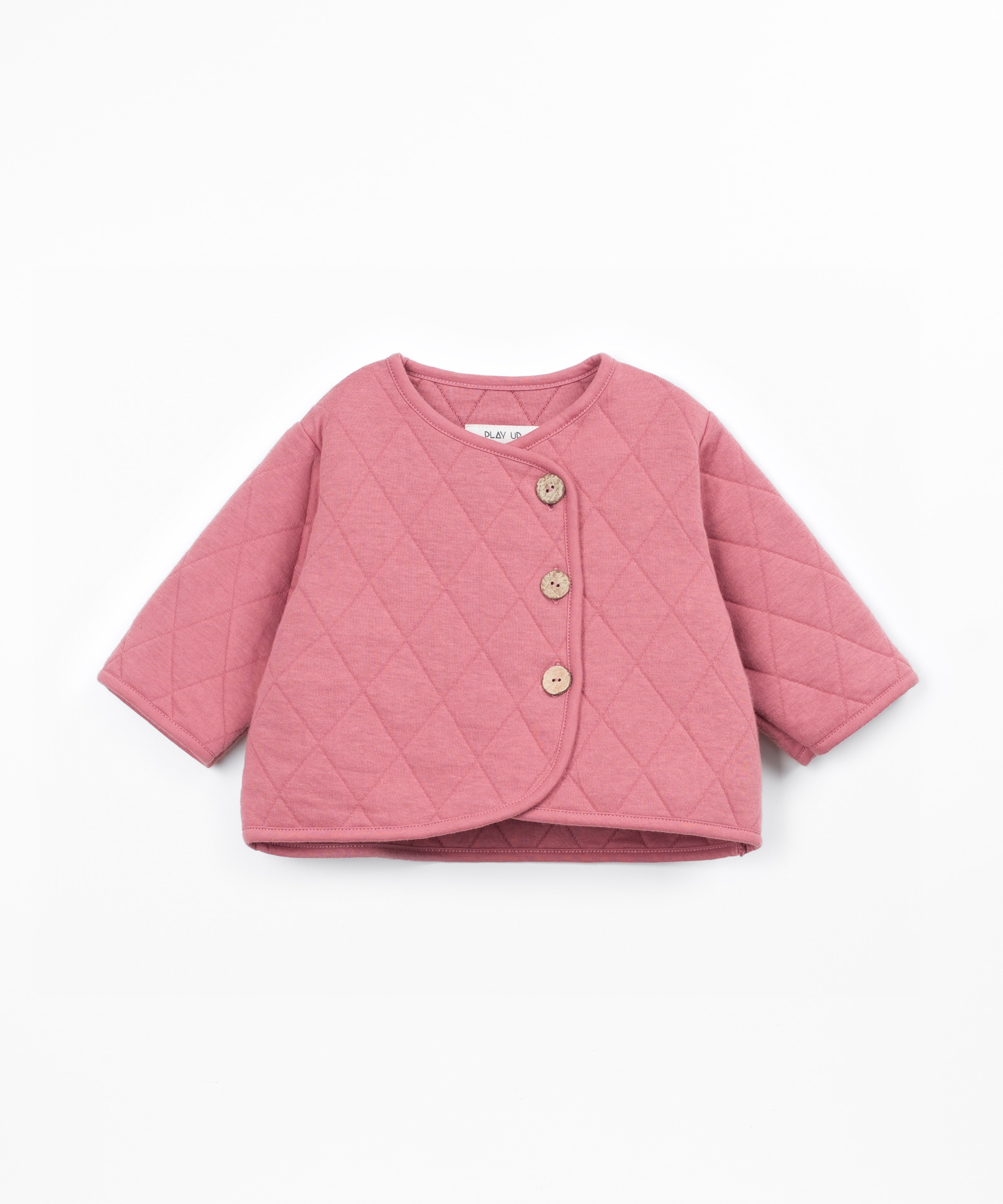 Chaqueta acolchada con botones de coco