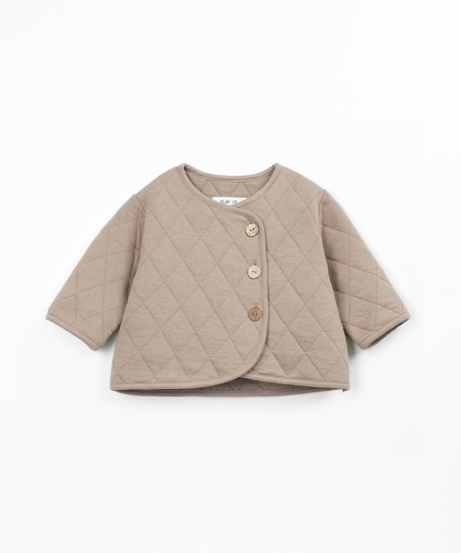 Chaqueta acolchada con botones de coco