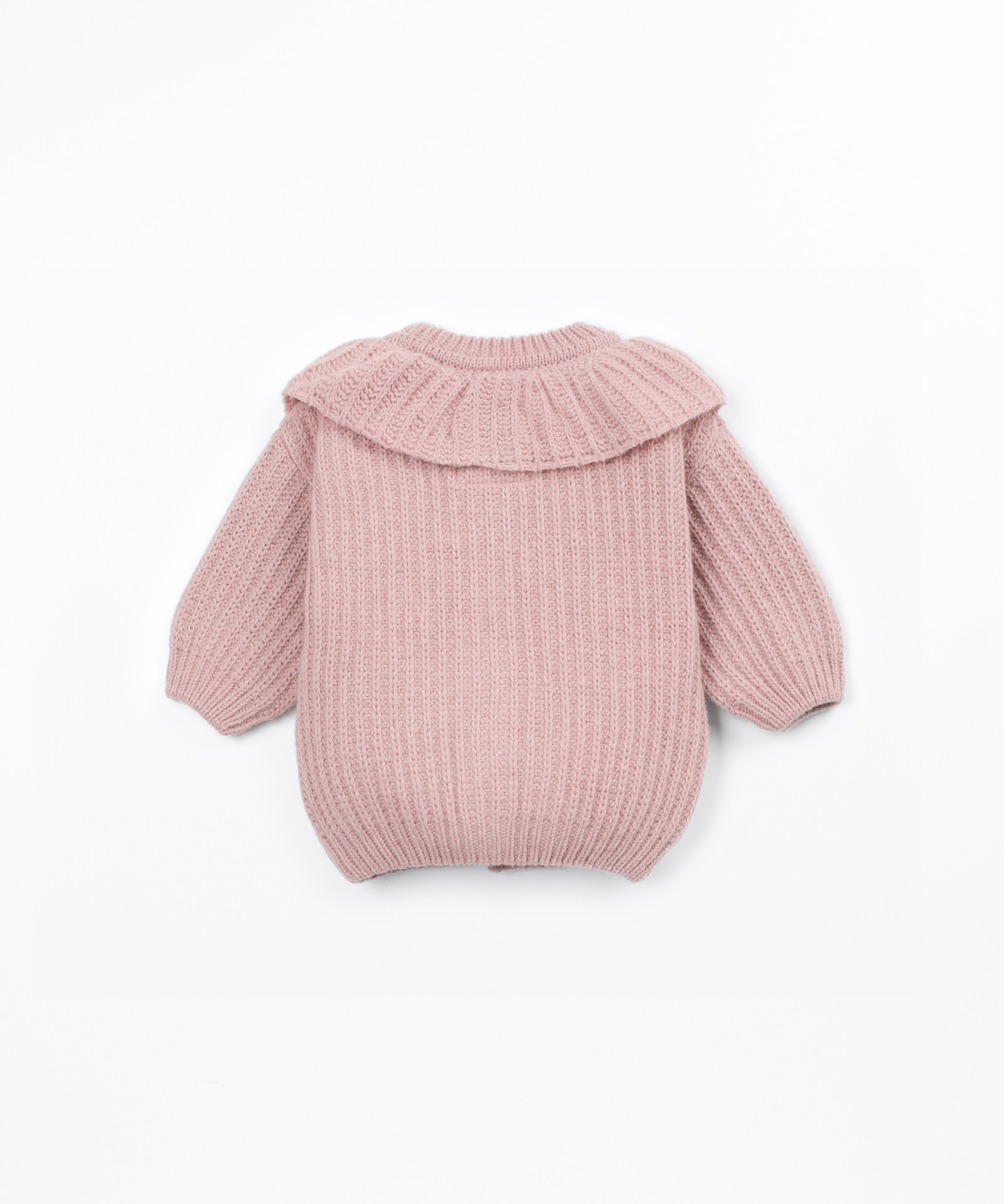 Cardigan in maglia con fibre riciclate