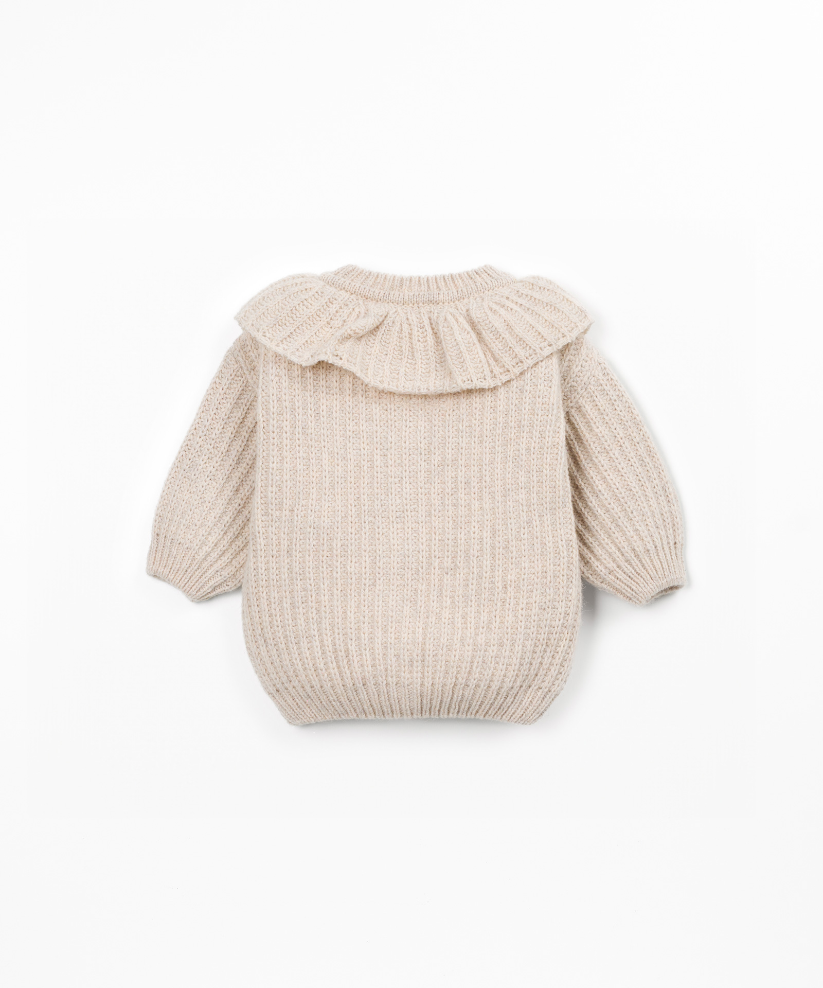 Maglione a maglia con fibre riciclate
