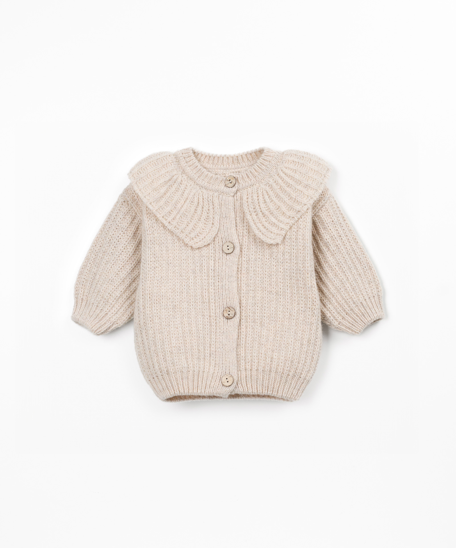 Maglione a maglia con fibre riciclate