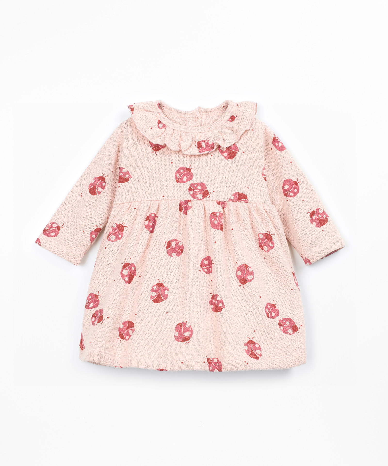 Vestito di maglina con stampa di coccinelle